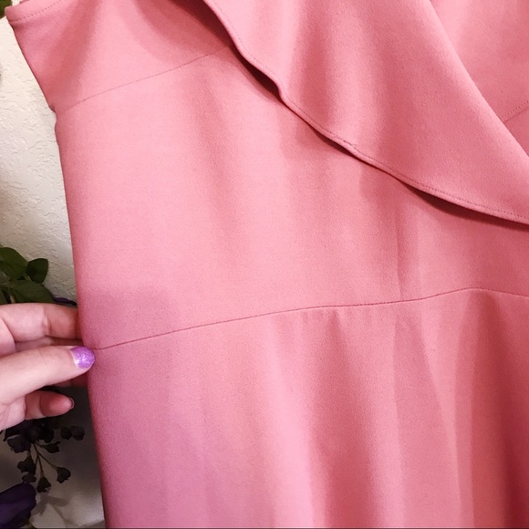 Spense Blush Pink True Wrap Dress SZ 14 EUC - Picture 3 of 14